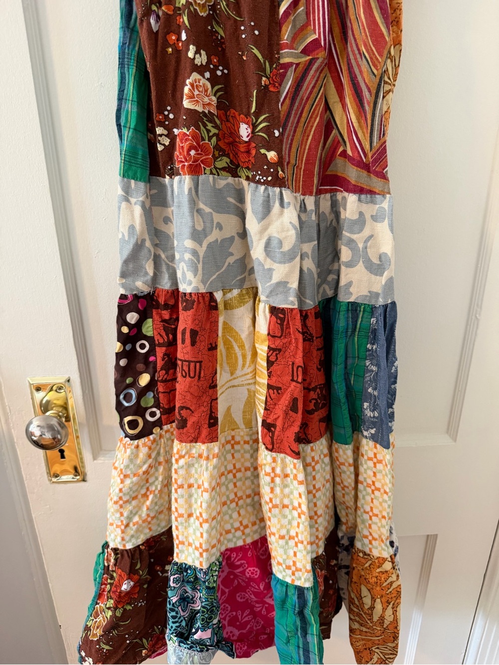 Vertigo Patchwork Boho Maxi Dress - Picture 3 of 4